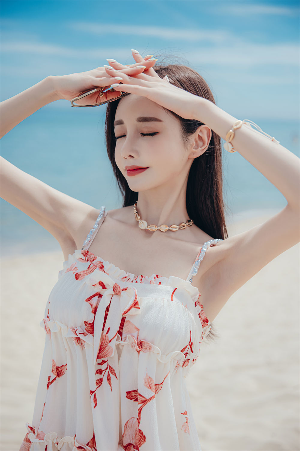 孙允珠2021夏季定拍丨NO.02-蜜桃芝士果冻海棠仙蕊羽纱裙