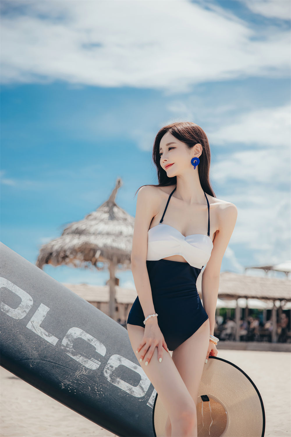 孙允珠2021夏季定拍丨NO.09-海盐蔓越莓夏威夷蓝调比基尼